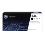 HP 53A Black Original LaserJet Toner Cartridge, Q7553A